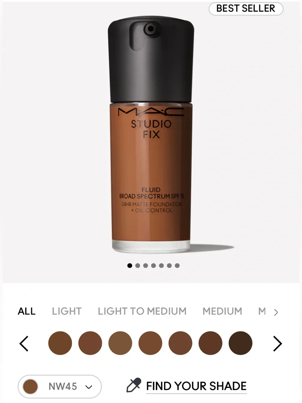 MAC Studio Fix Fluid Foundation NC46 NC50 NC55 NW45 NW47